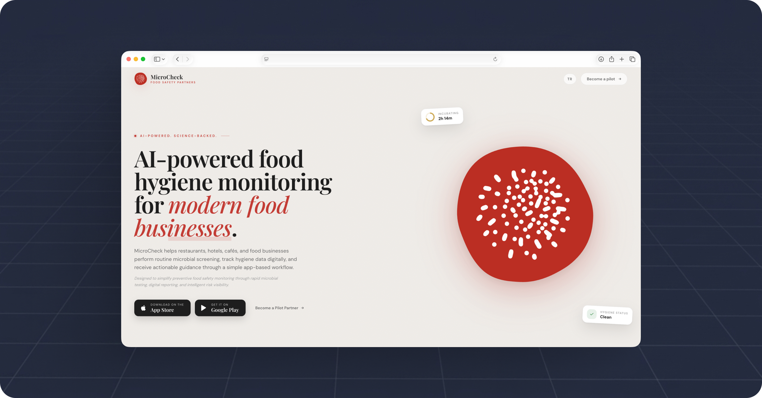 Microbiology testing in every kitchen's pocket